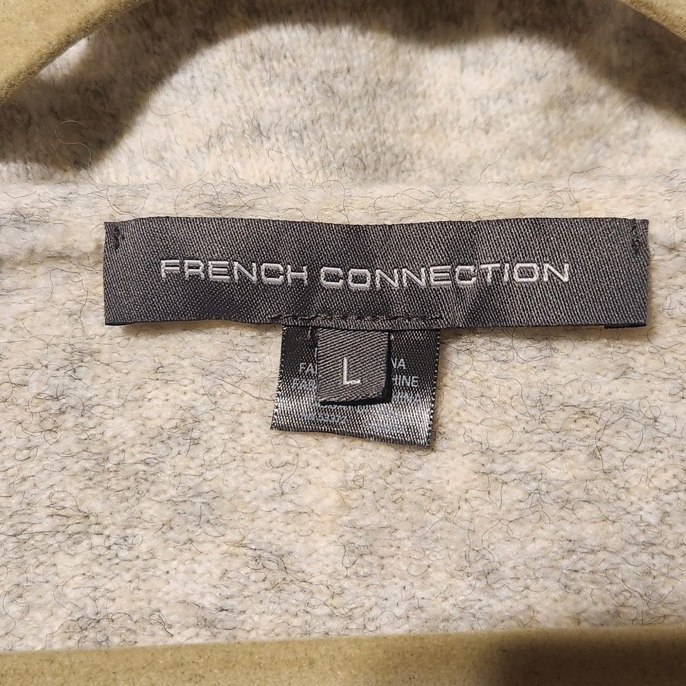 French Connection Oatmeal Heather Sweater With Bell Sleeves XL - Picture 5 of 7